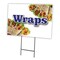 Signmission Wraps Yard Sign & Stake outdoor plastic coroplast window, C-1216-DS-Wraps C-1216-DS-Wraps - alternate 1